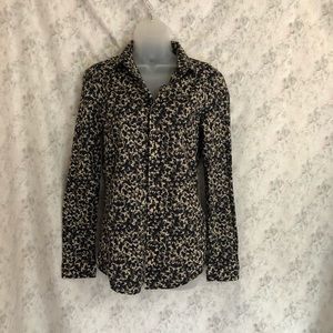 H & M Leopard Print Blouse women’s S